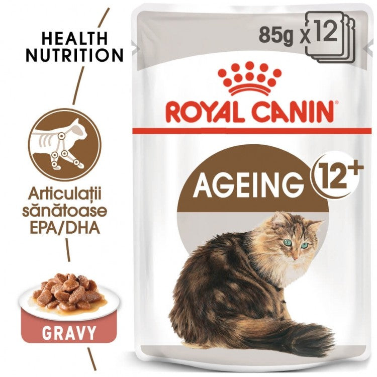 Royal Canin Feline Ageing +12, 1 plic 85 g - ALTVET - Farmacie veterinara - Pet Shop - Cosmetica