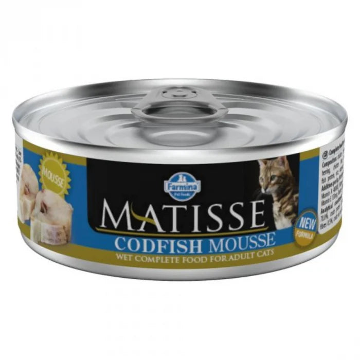 Matisse hrana umeda pentru pisici cu cod si hering mousse 85 g