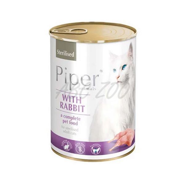 Piper Cat Sterilised, Iepure, 400 g