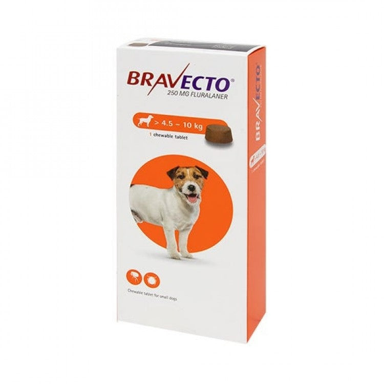 Bravecto (4,5-10 kg) 1 tbl x 250 mg - ALTVET - Farmacie veterinara - Pet Shop - Cosmetica