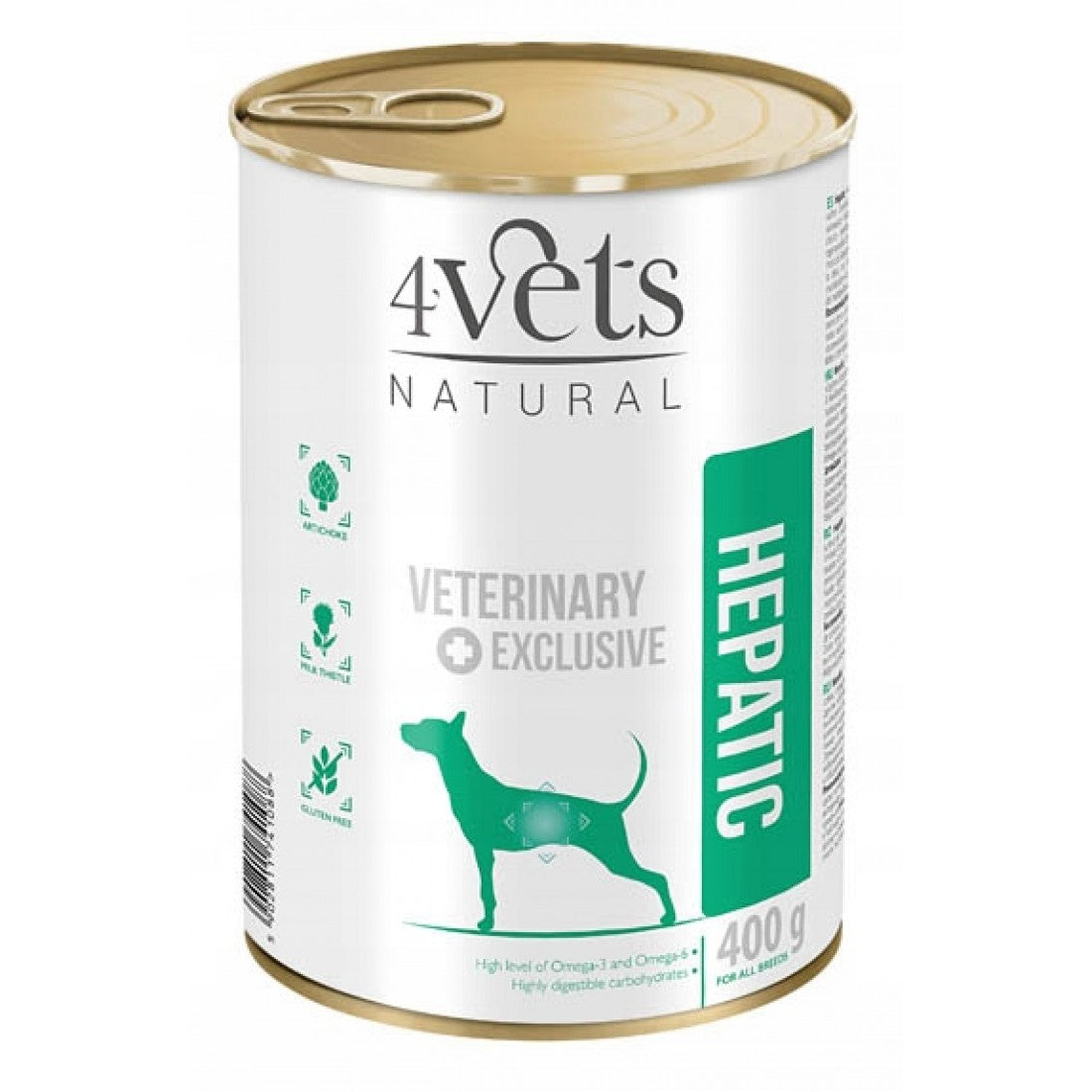 Dieta veterinara Hepatic Support pentru caini 4VetS, 400 g