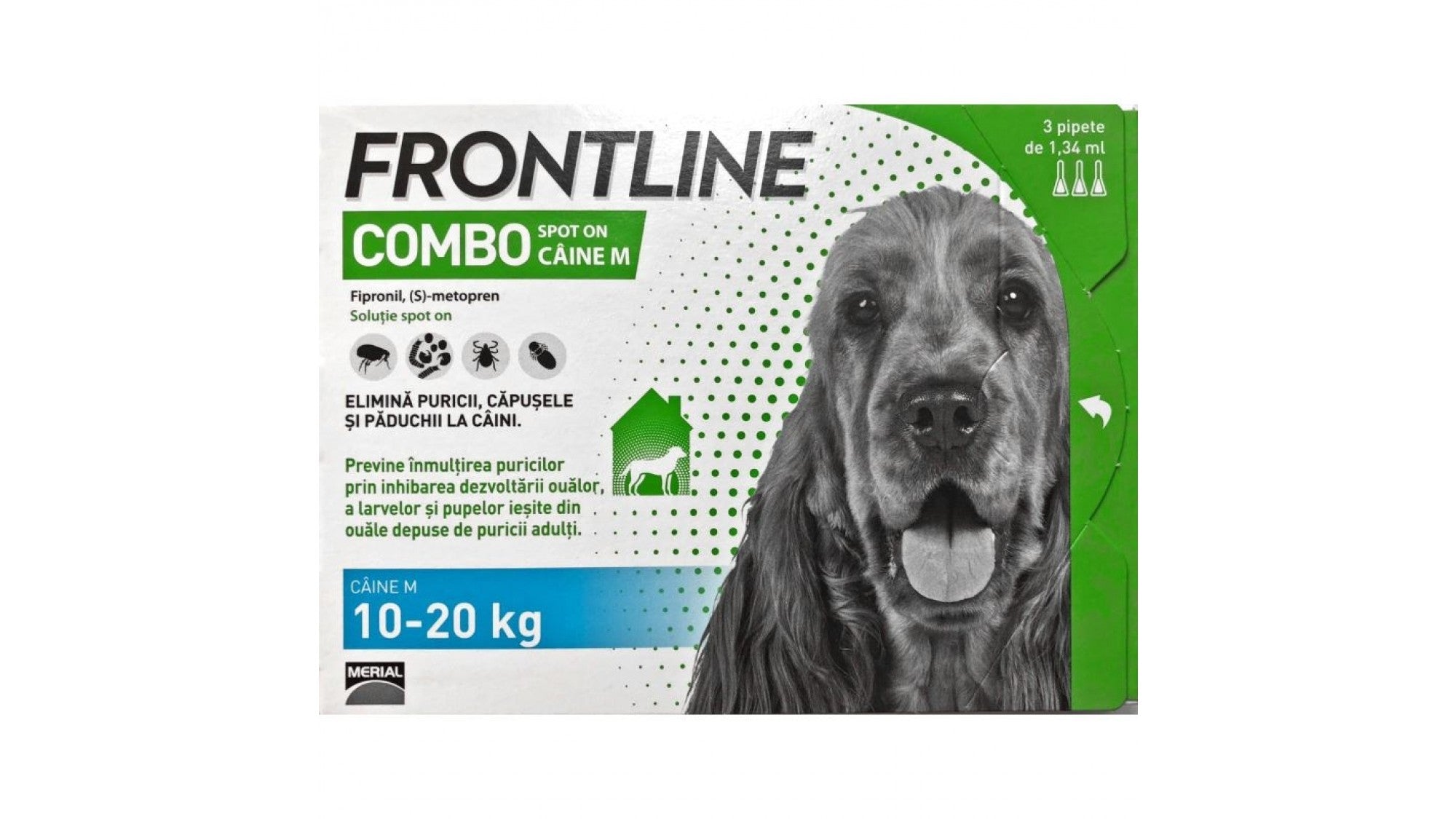 Frontline Combo M (10-20 kg) - 1 Pipeta - ALTVET - Farmacie veterinara - Pet Shop - Cosmetica