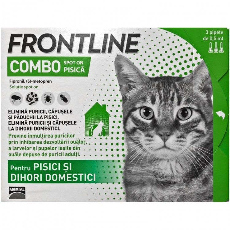 Frontline Combo Pisica - 1 Pipeta Antiparazitara - ALTVET - Farmacie veterinara - Pet Shop - Cosmetica