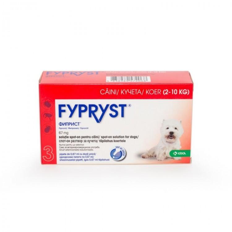 Fypryst Dog S 67mg (2 - 10 kg), 1 pipeta - ALTVET - Farmacie veterinara - Pet Shop - Cosmetica