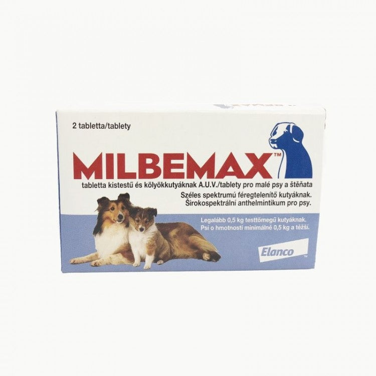 Milbemax Dog 2.5 / 25 mg (< 5 kg), 1 tableta - ALTVET - Farmacie veterinara - Pet Shop - Cosmetica
