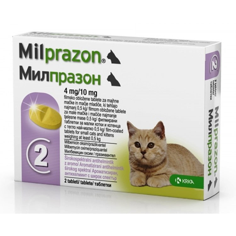 Milprazon Cat 4 / 10 mg (< 2 kg), 1 tableta