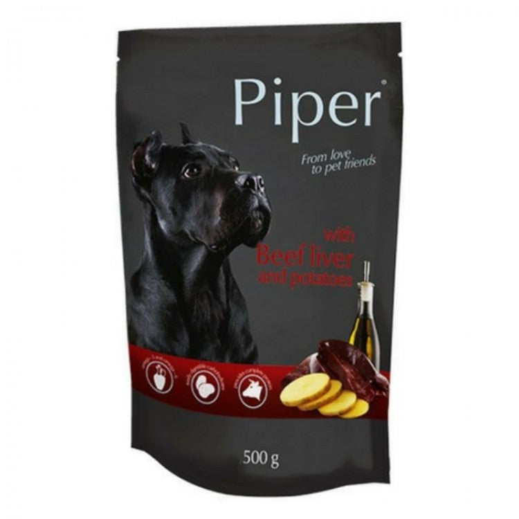 Piper Adult, ficat de vita si cartofi, plic, 500 g