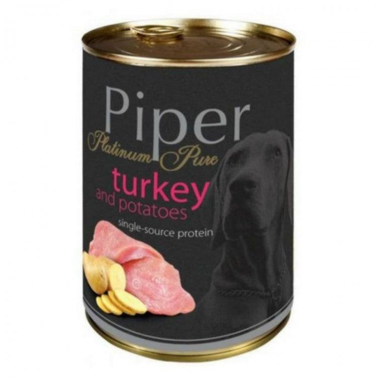 Piper Pure, carne de curcan si cartofi, 400 g