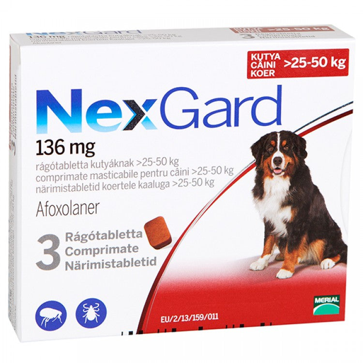 Nexgard XL (25 - 50 kg), 1 comprimat - ALTVET - Farmacie veterinara - Pet Shop - Cosmetica