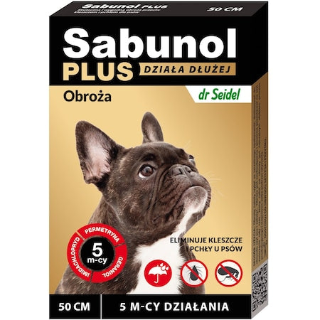SABUNOL PLUS - Zgarda antiparazitara caini - 10-25 kg
