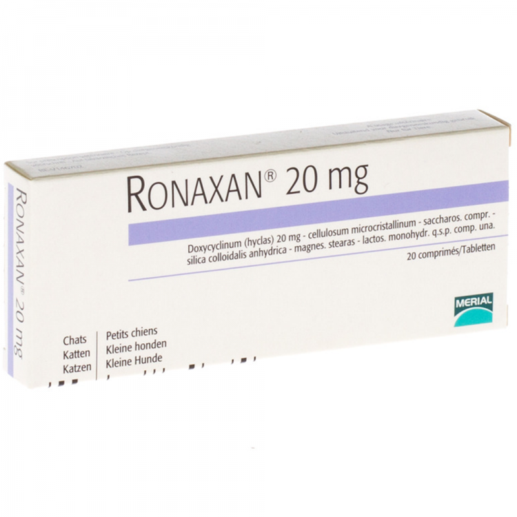 Ronaxan 20 mg 20 tablete - ALTVET - Farmacie veterinara - Pet Shop - Cosmetica