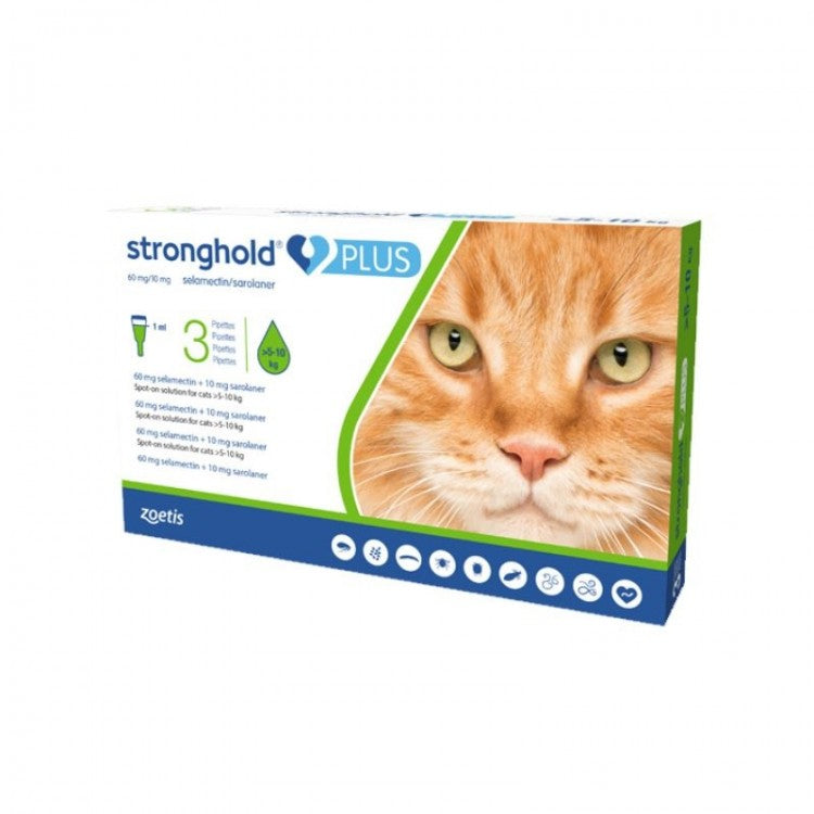 Stronghold Plus Pisica 60 mg, 10 ml (5 - 10 kg), 1 pipeta